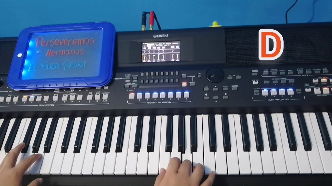 Tutorial Perseveremos hermanos // El Buen Pastor (Yamaha sx600)