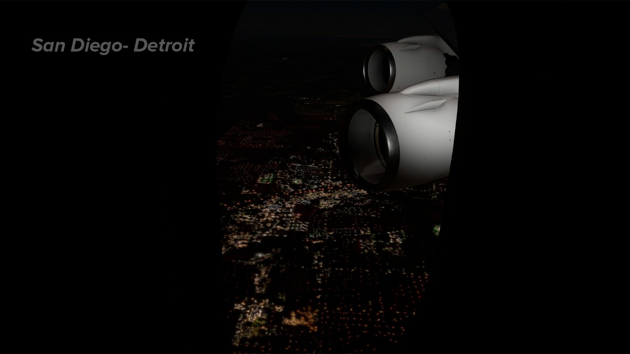 Your best RELAX & SLEEP | Night Flight | DARK kabin