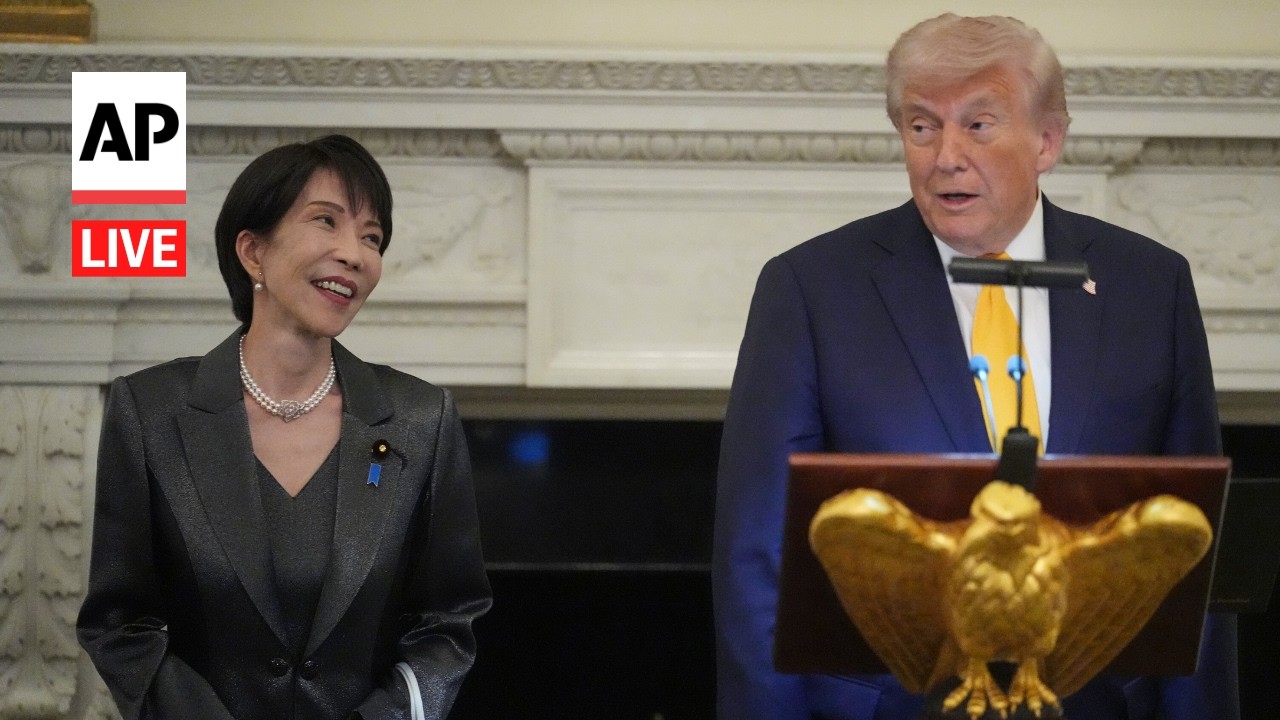 LIVE: Trump hosts dinner with Japan’s Prime Minister Sanae Takaichi