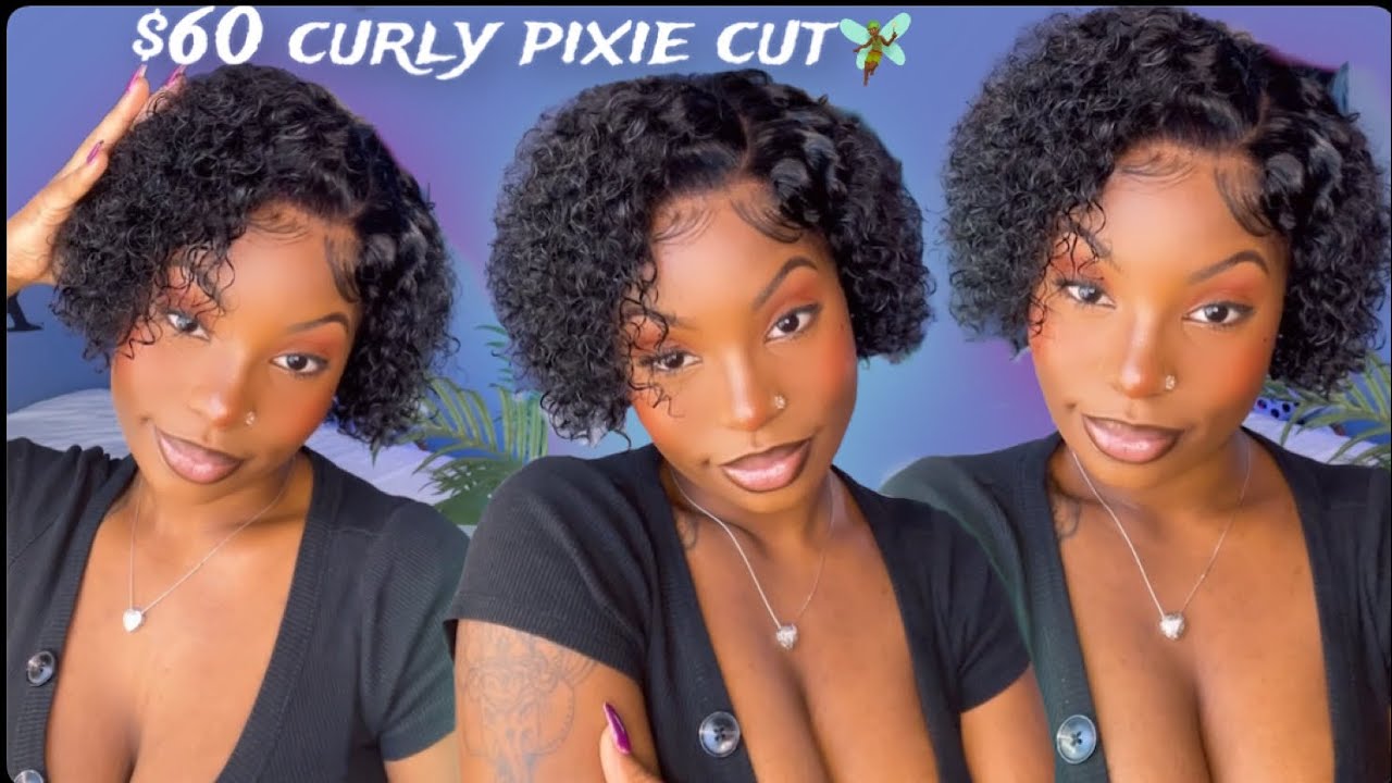 $60 AMAZON 4x4 CURLY PIXIE CUT WIG🧚🏾🖤 ft Coy Hair| MIONEKA G
