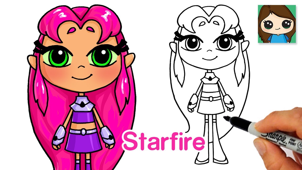 How to Draw Starfire | Teen Titans Go (New)