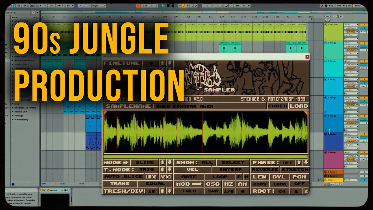90s JUNGLE in Ableton Using Amigo VST