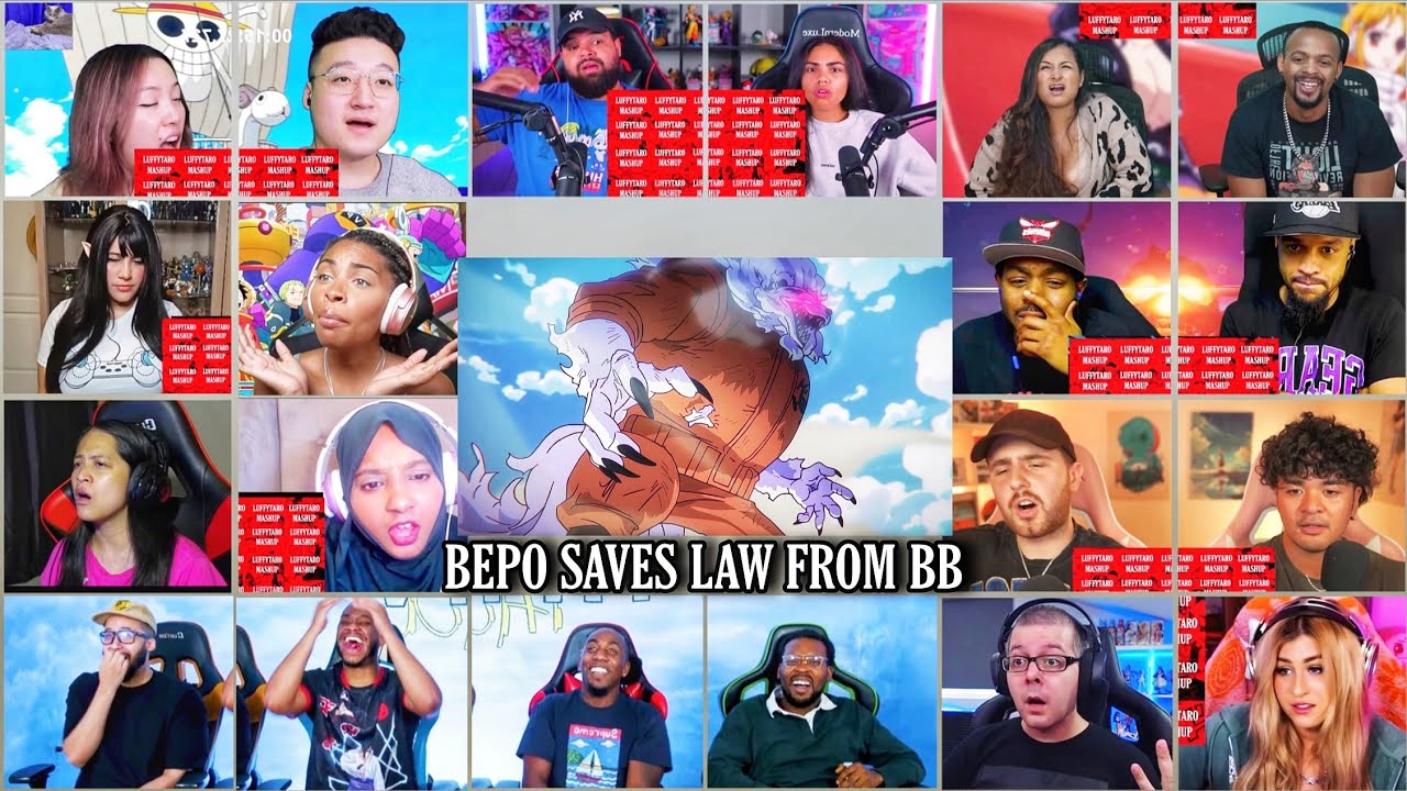 Bepo Sulong Saves Law Reaction Mashup | One Piece Episode 1115