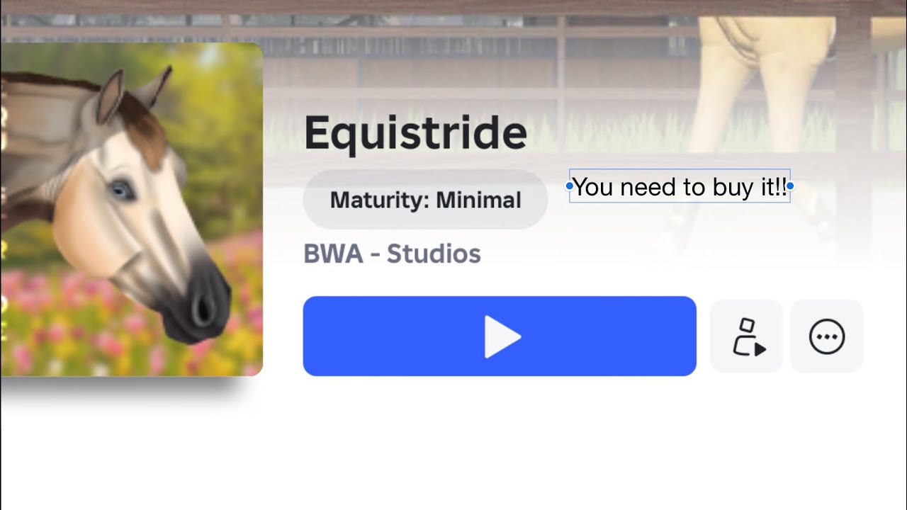 Playing Equistride for the first time I love it😍😍