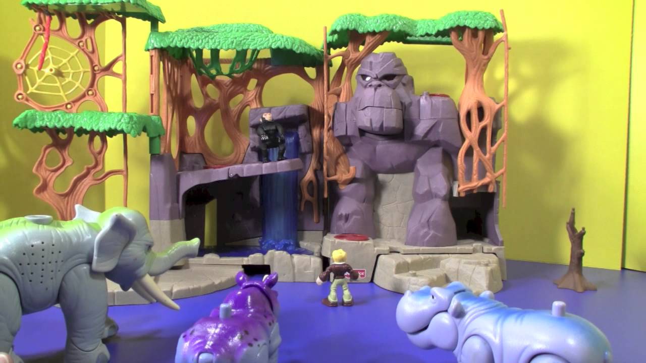 Transformers Rescue Bots Try And Save Cody From Imaginext Gorilla Mountain