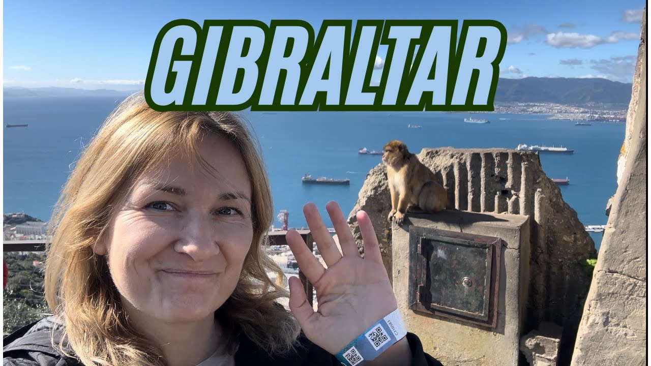 Gibraltar. Jaskinia Św.Michała. Skywalk. Jedyne w Europie małpy żyjące na wolności. Tunele z WW2.