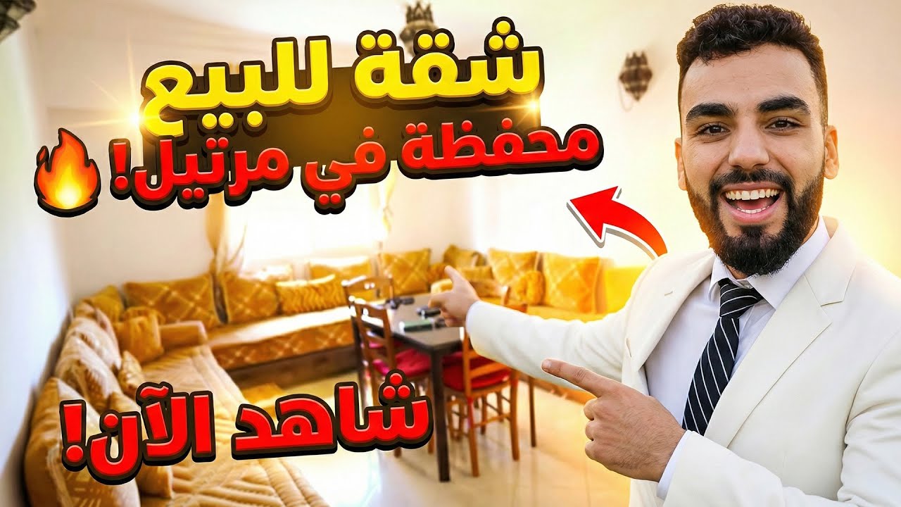شقة مفروشة للبيع مرتيل محفظة مساحتها 66متر 2 غرف و صالون APPARTEMENT À VENDRE À MARTIL 2 CHAMBRE