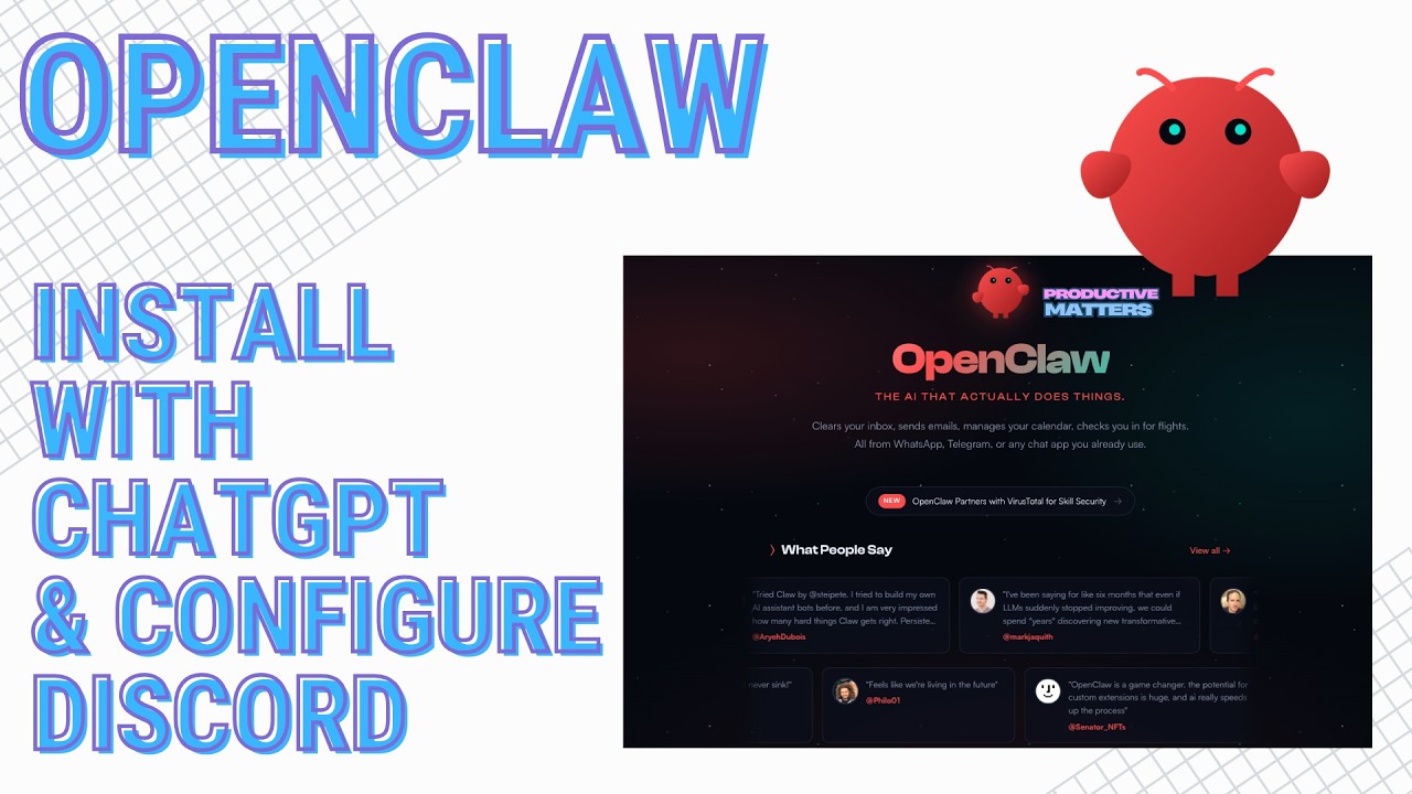 OpenClaw Install with ChatGPT and Discord setup