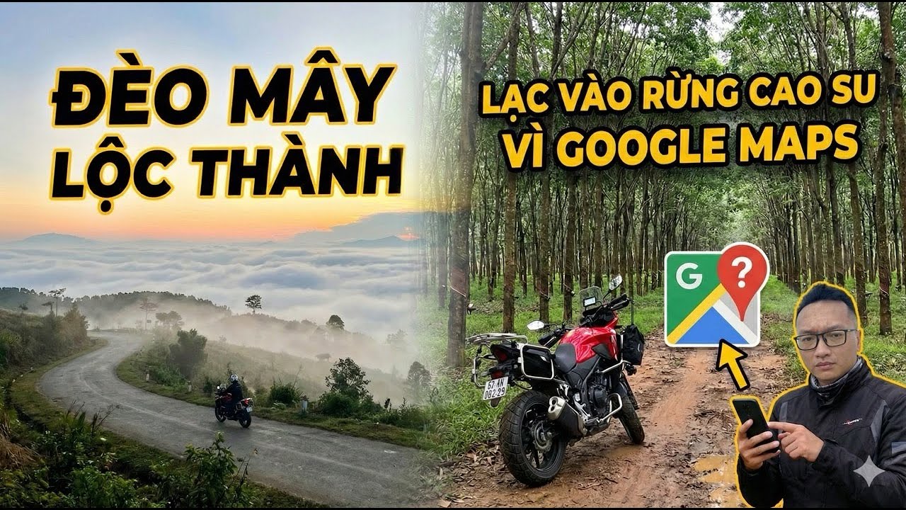Lạc Vào Rừng Cao Su Vì Google Maps | Đèo Mây Lộc Thành – QL55