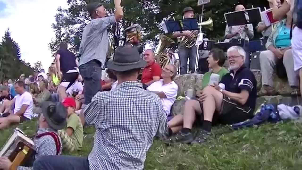 Waldfenster Bergmusikanten auf der Gemündener Hütte 2015 -Bajazzo u Nach meiner Heimat