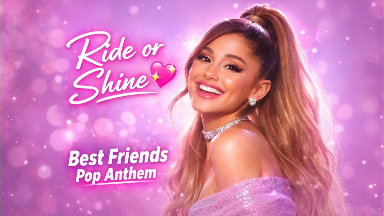 Ariana Grande - Ride or Shine 💖 | Best Friends Pop Anthem (Official AI lyric video)