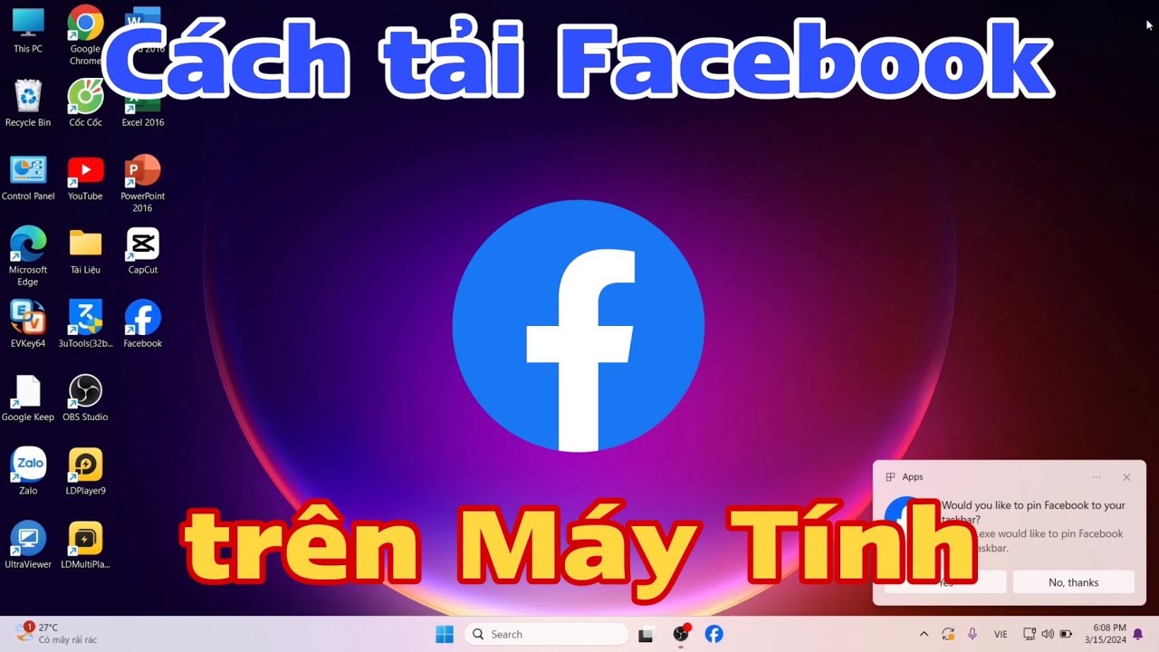 C&aacute;ch tải Facebook về m&aacute;y t&iacute;nh laptop - tải Facebook tr&ecirc;n m&aacute;y t&iacute;nh