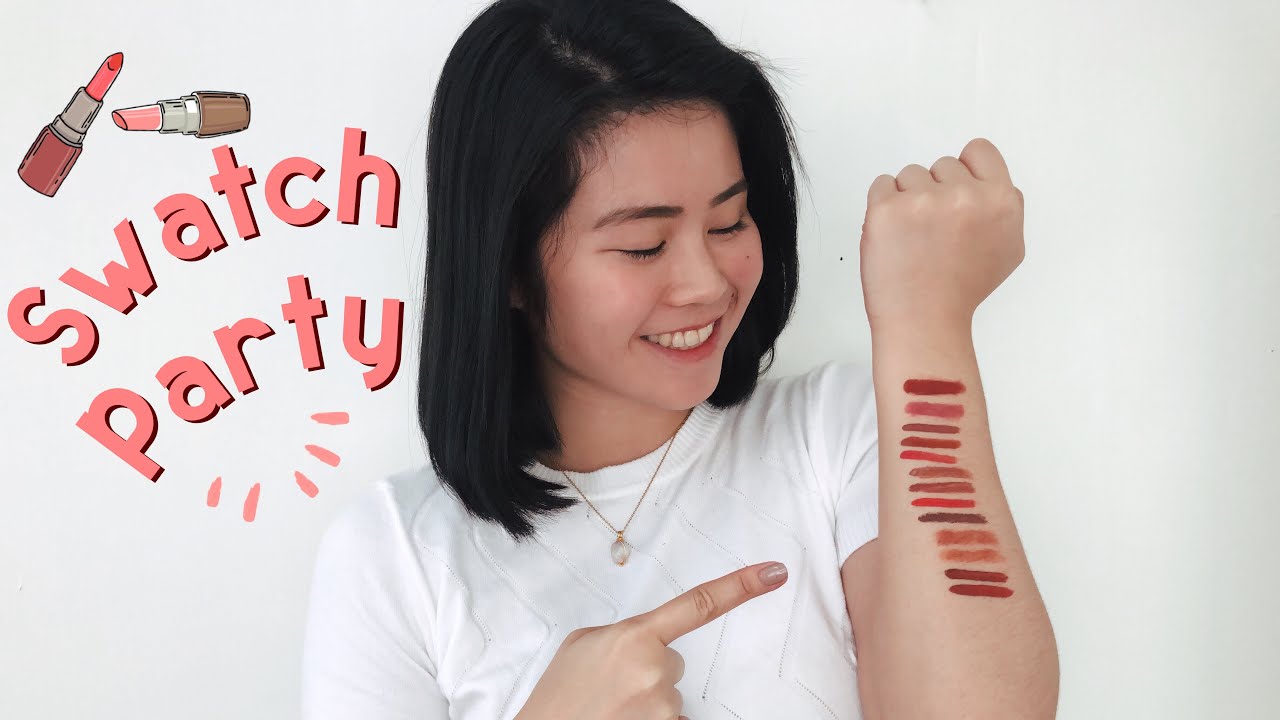 SWATCH PARTY: AFFORDABLE MATTE LIPPIES (LOCAL BRANDS) | Alyssa Antonio