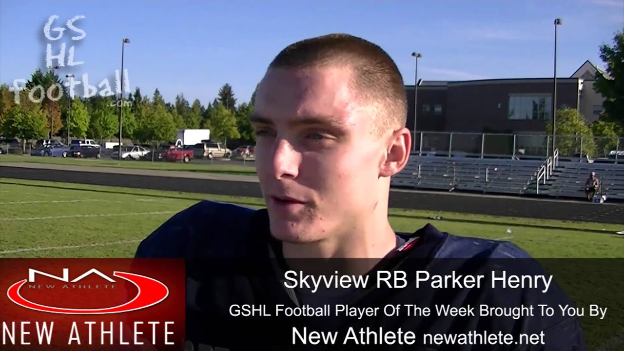 GSHL Football Player of the Week Parker Henry RB Skyview
