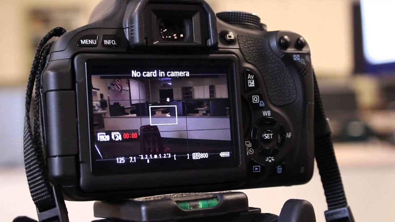 Видеорежим и настройки камеры для Canon t3i