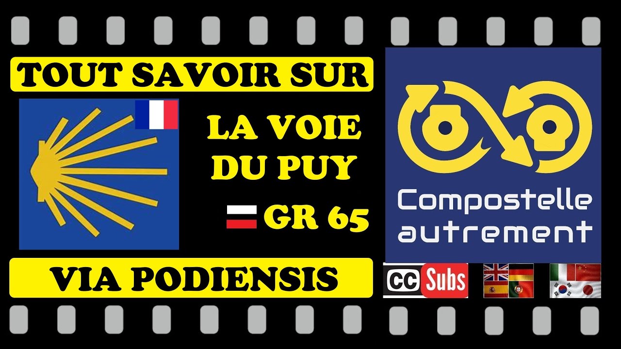 la Via Podiensis ou voie du Puy-en-Velay, itinéraire français vers 
