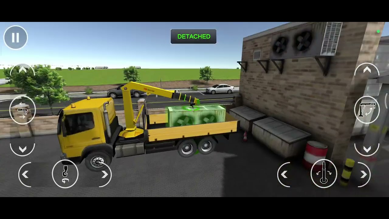 TRUK CRANE ANGKUT AC KE LAPANGAN !!!