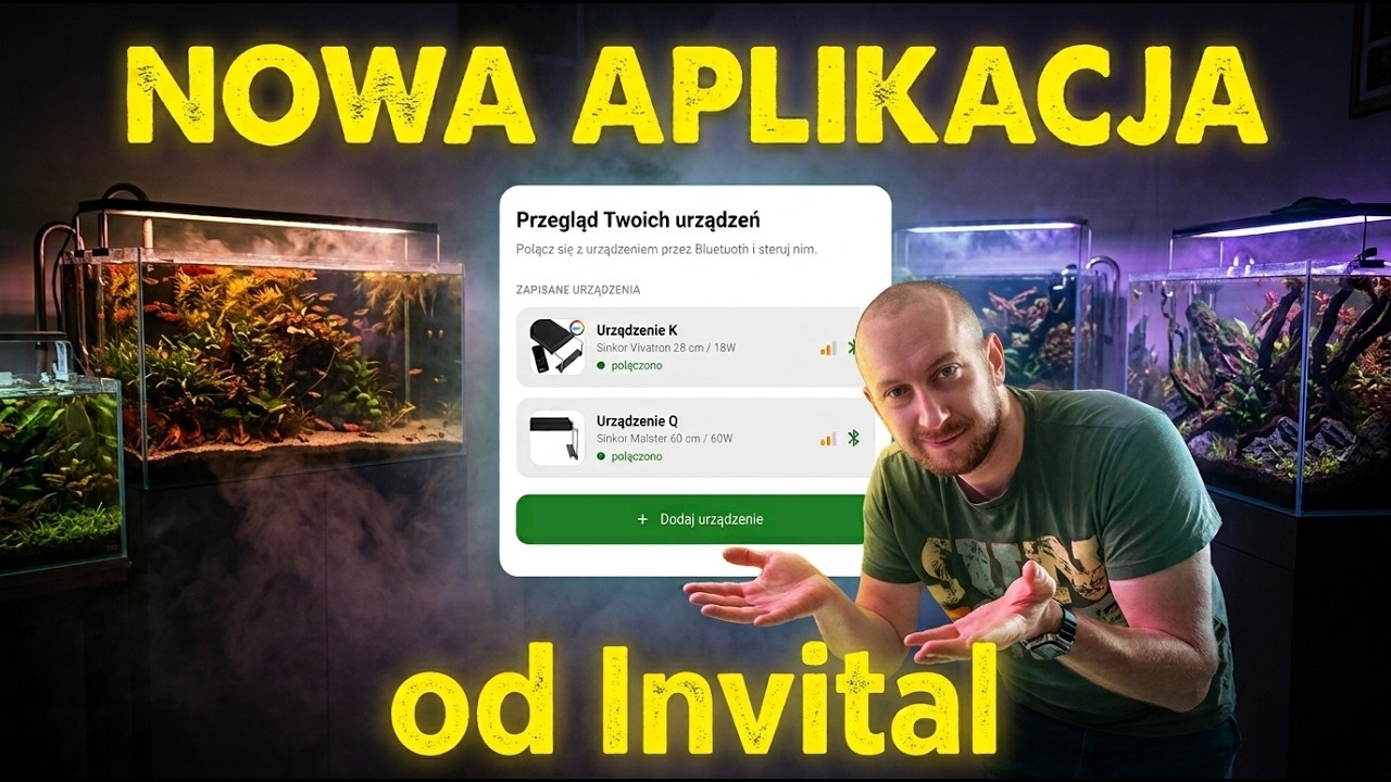 NOWA DARMOWA APLIKACJA INVITAL! 📱 Testujemy sterowanie lampami akwariowymi!