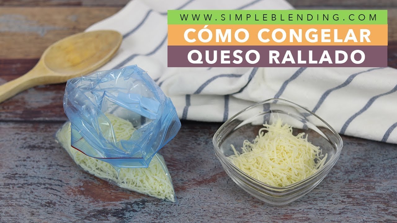 CÓMO CONGELAR QUESO RALLADO EN CASA | Congelación casera del queso | Congelar queso rallado