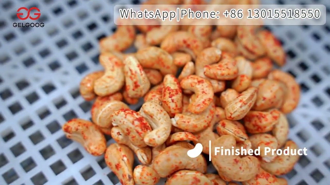 Spicy Cashew Nut Roasting Machine, Cashew Nut Roasting Floavoring Machine, Cashew Nut Roaster