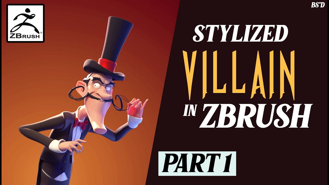 Sculpting a Stylized Villain in Zbrush - Part 1/3 - Xploding Cube