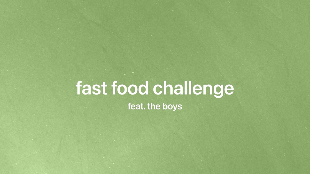 fast food challenge vlog