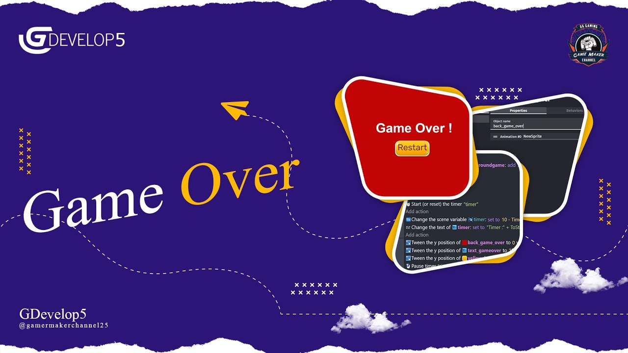 5] Game Over (PairsGame) - [Gdevelop] Game Edukasi 2D