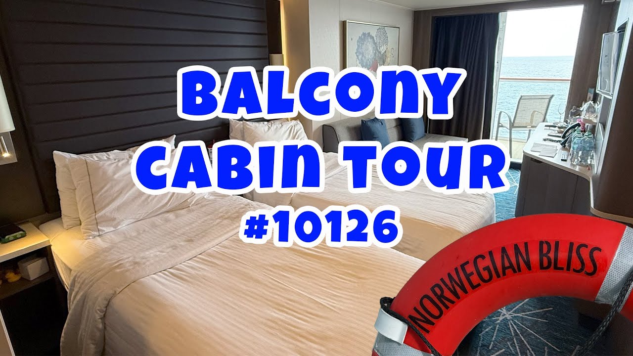 Norwegian Bliss Balcony Stateroom Tour