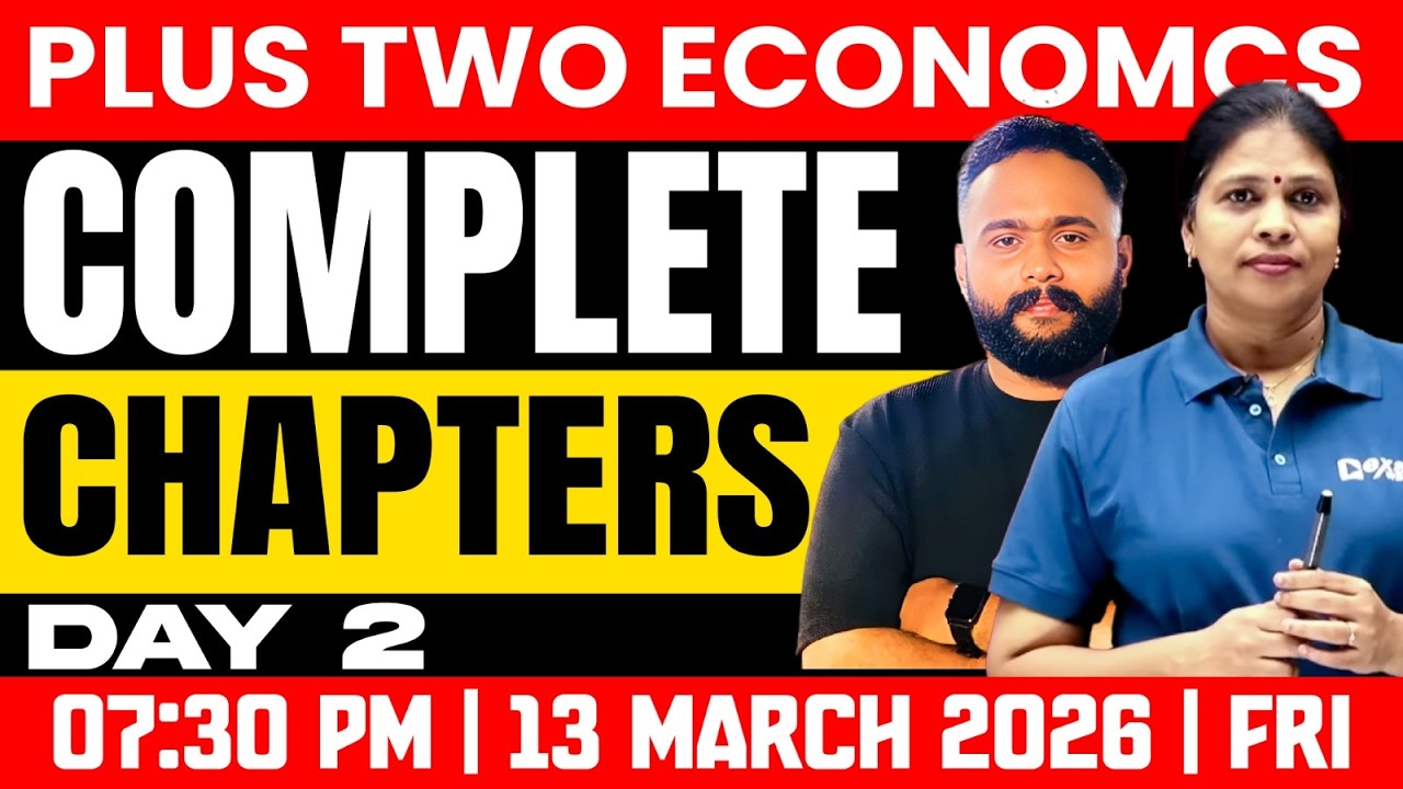 Plus Two Public Exam | Economics | Complete Chapters | Part 2 | Exam Winner