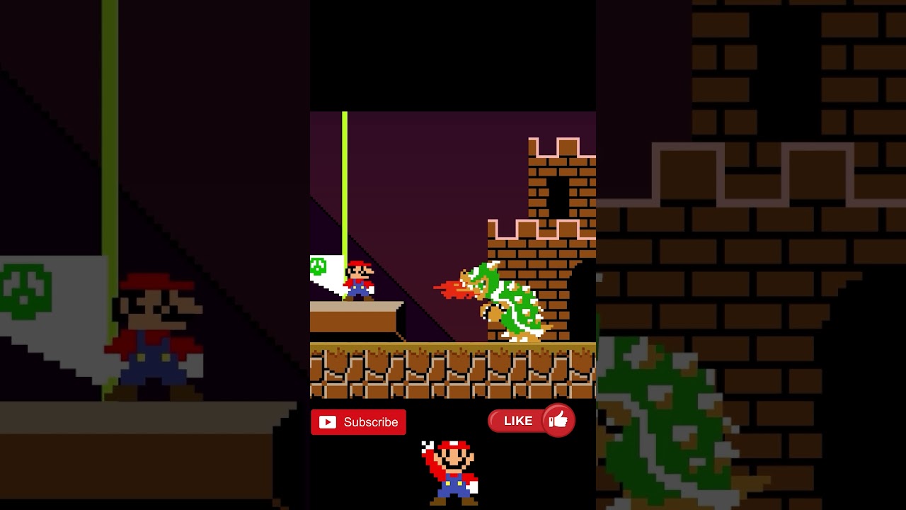 Super Mario Bros but Everything Mario Touches Stretches