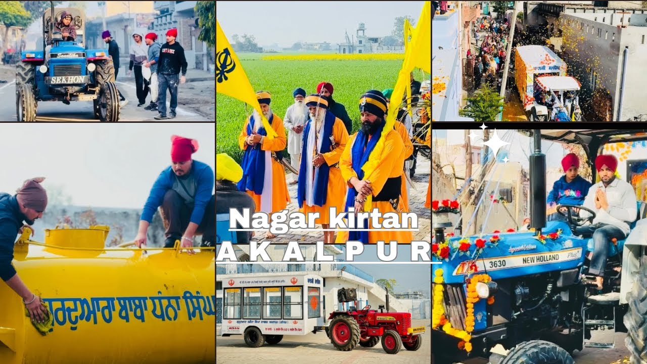 Nagar kirtan pind Akalpur full vlog 2026