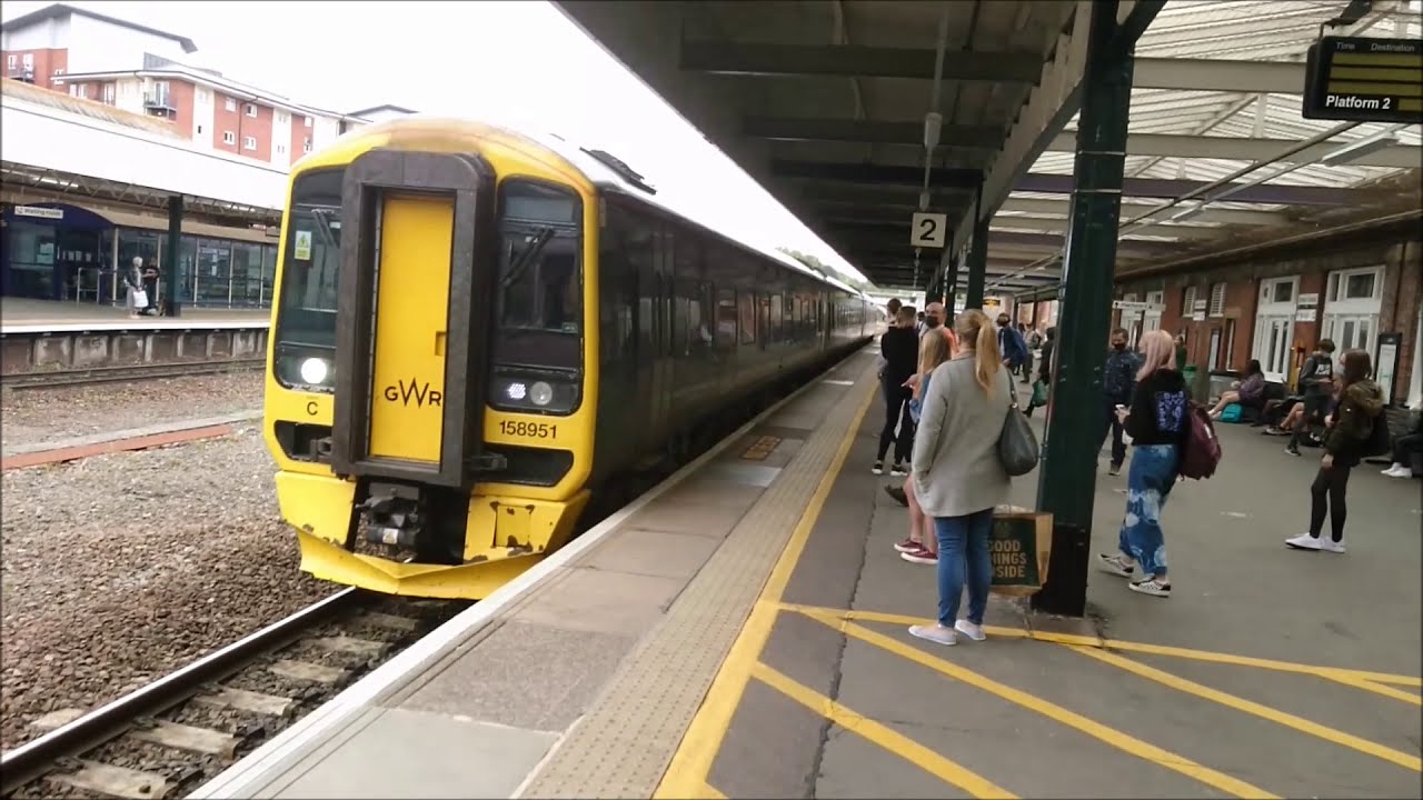 Barnstaple Train Station To Exeter Central Devon England UK