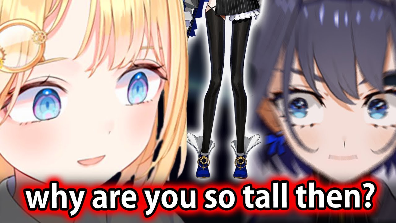 Ame finally calling out Kronii's height...