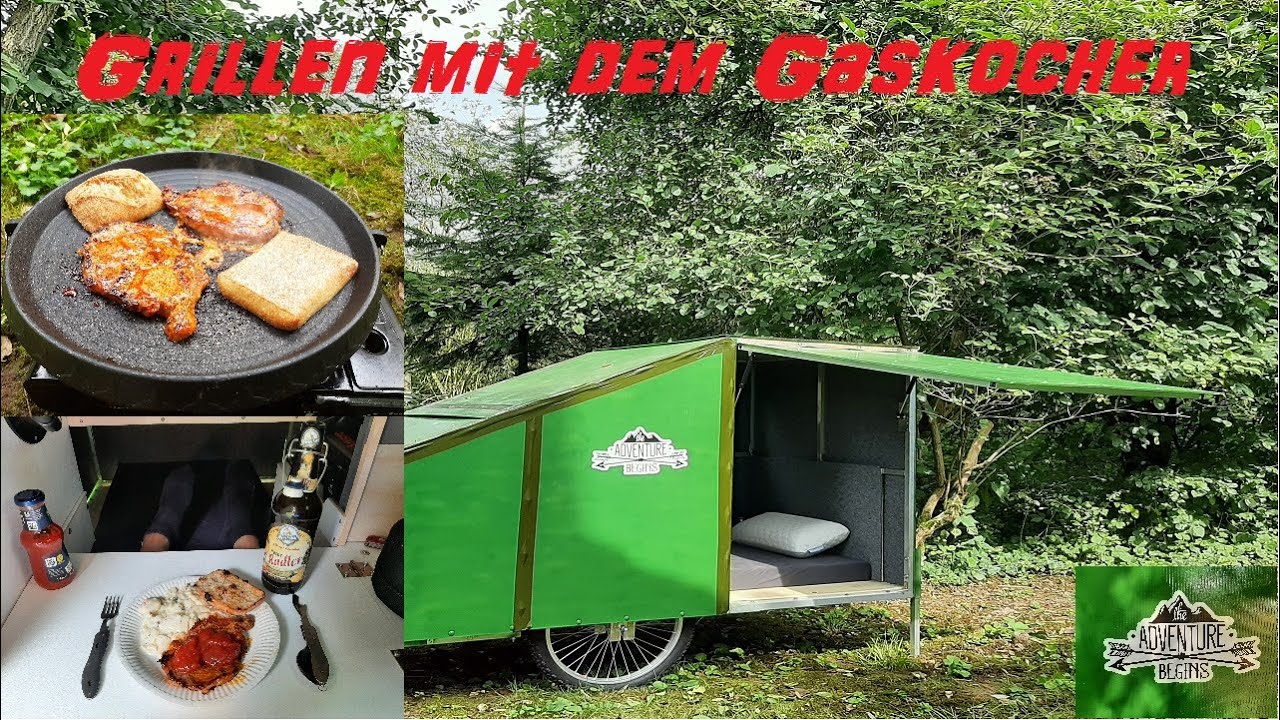 Grillen mit dem FaWo / Bike Camper / Barbecue by bike Caravan