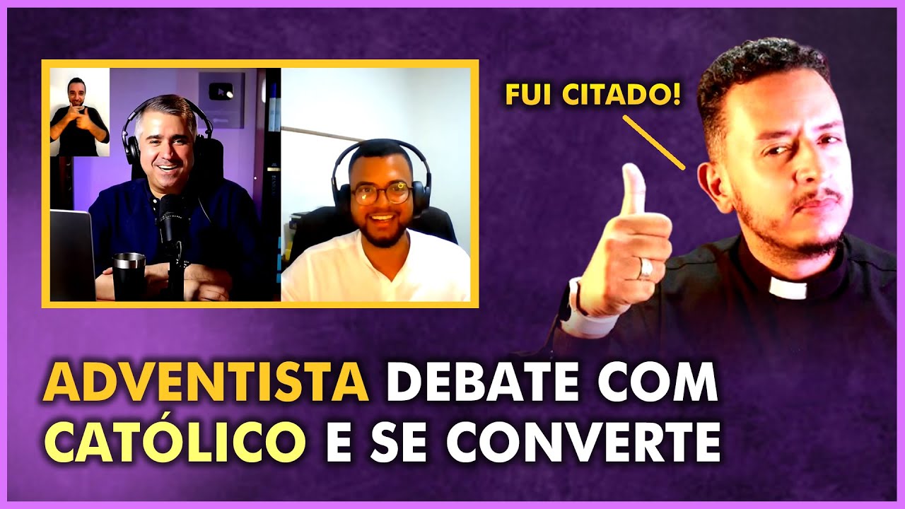 PROTESTANTE ADVENTISTA FOI DEBATER COM UM CATÓLICO E SE CONVERTEU