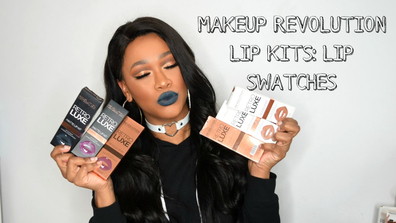 MAKEUP REVOLUTION LIP KITS: LIP SWATCHES FT CARMI MUA