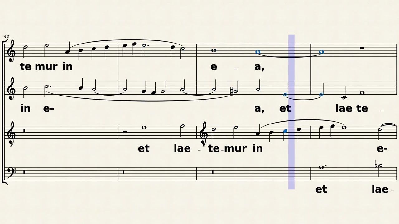 Palestrina - Haec dies, CONTRALTO