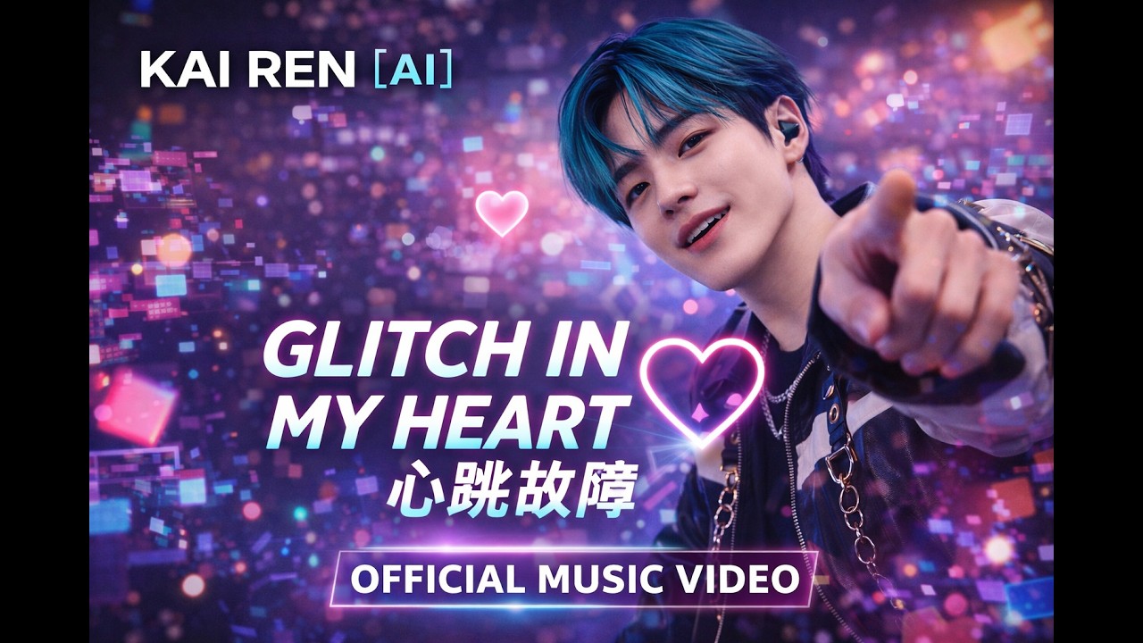 KAI REN (AI) &ndash; GLITCH IN MY HEART (心跳故障) | Official Music Video @Vidu-AI
