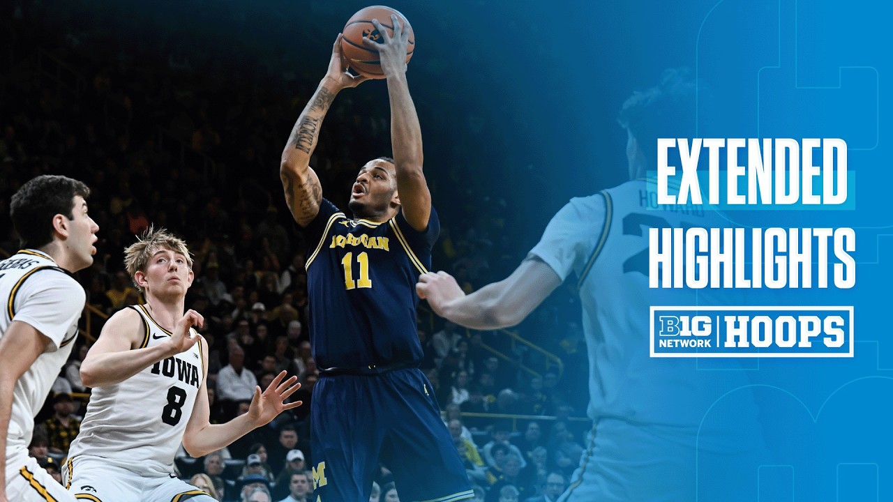 Michigan at Iowa | EXTENDED HIGHLIGHTS | Big Ten Men's Basketball | 03/05/2026