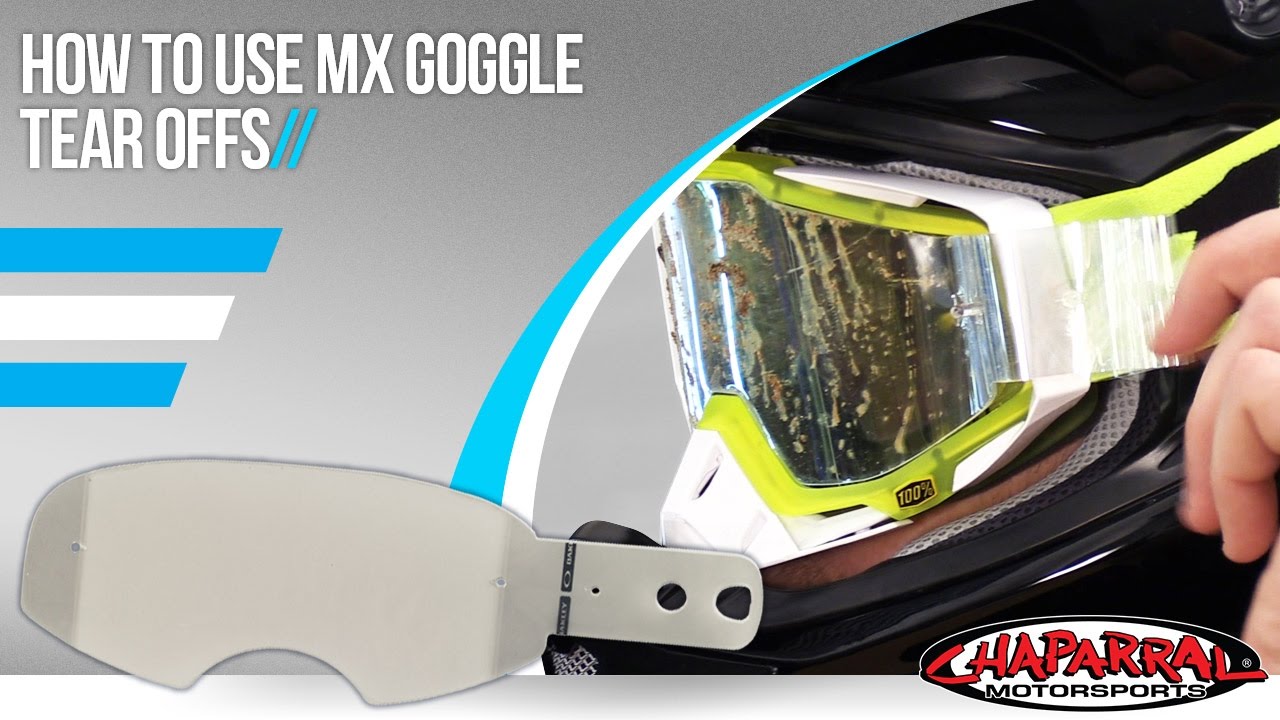 Chaparral Motorsports: How to use and install motorcross tear offs