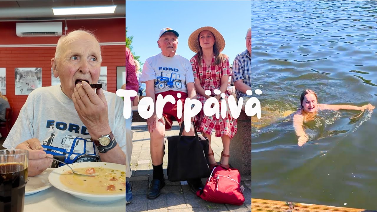 Toripäivä, hanuristit, lounas ja uimaranta | Viimeinen kesävideo 🪗🎶☀️