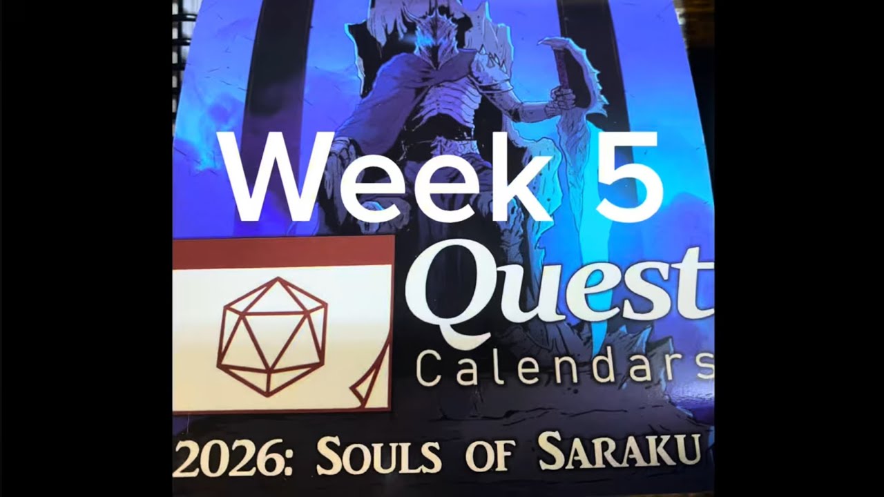 Quest calendar Souls of Saraku week 5￼