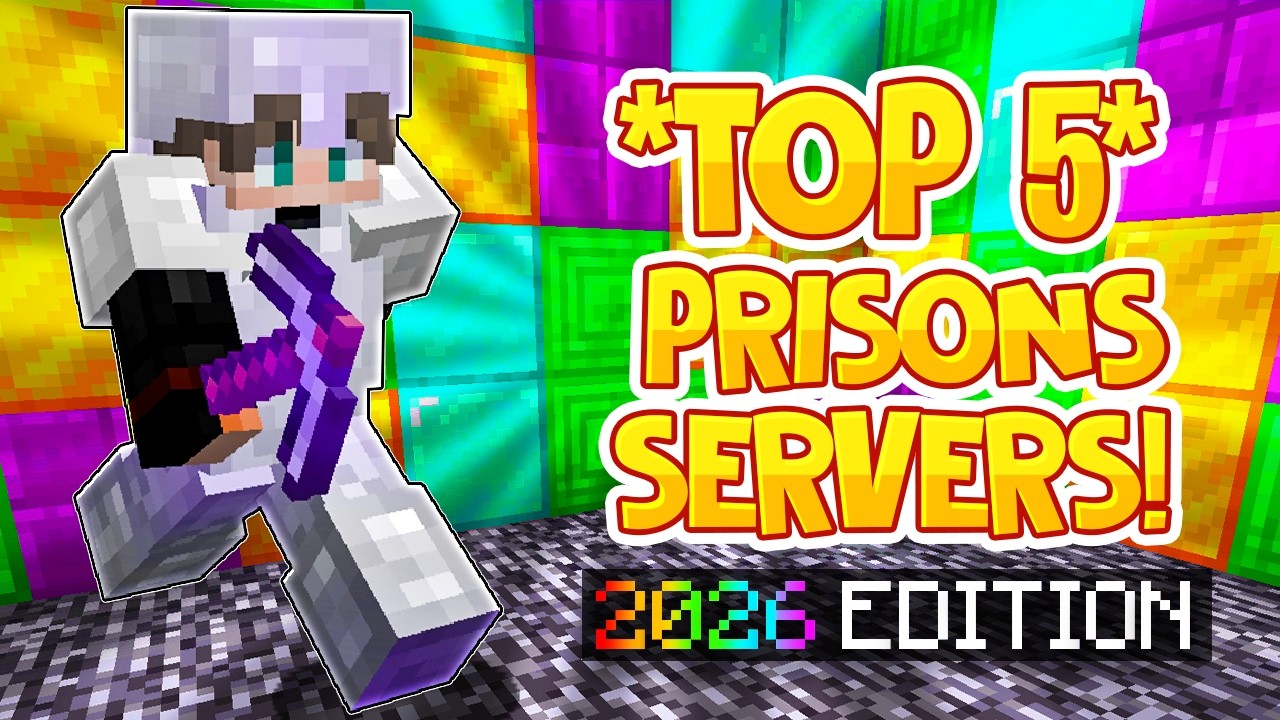 TOP 5 PRISON SERVERS *2026* | Best Minecraft OP Prison | 1.8/1.19/1.20+ JAVA & BEDROCK SERVER