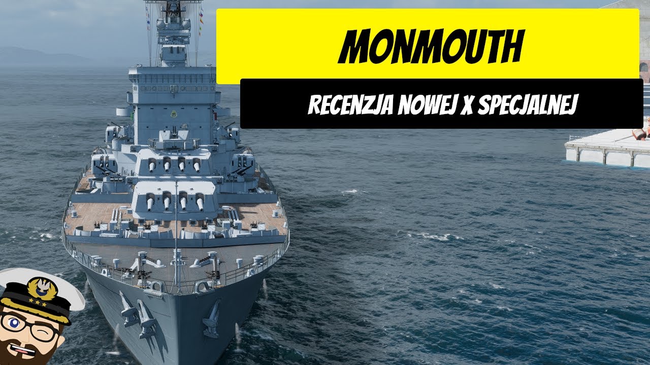 Monmouth - Recenzja nowej X specjalnej. Kapitan, moduły, gameplay. | World of Warships