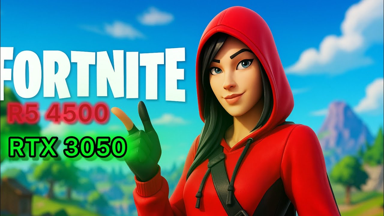 Ryzen 5 4500 RTX3050 8GB//test fortnite 1080p