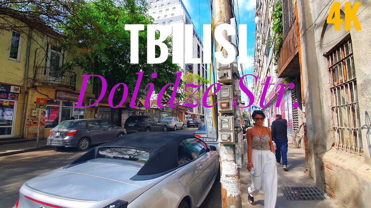 【4K】Walking in Georgia, Tbilisi / Dolidze Str /
