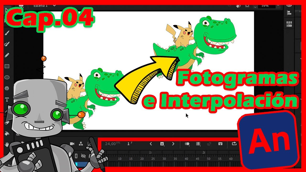 Tipos de Fotograma e Interpolaci&oacute;n en Adobe Animate 2020/Curso Completo Animate/Clase 04