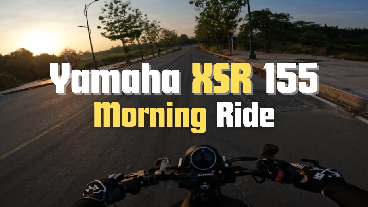 Morning Chill City Ride | Yamaha XSR 155 | Akrapovic | Pure Sound | 4K