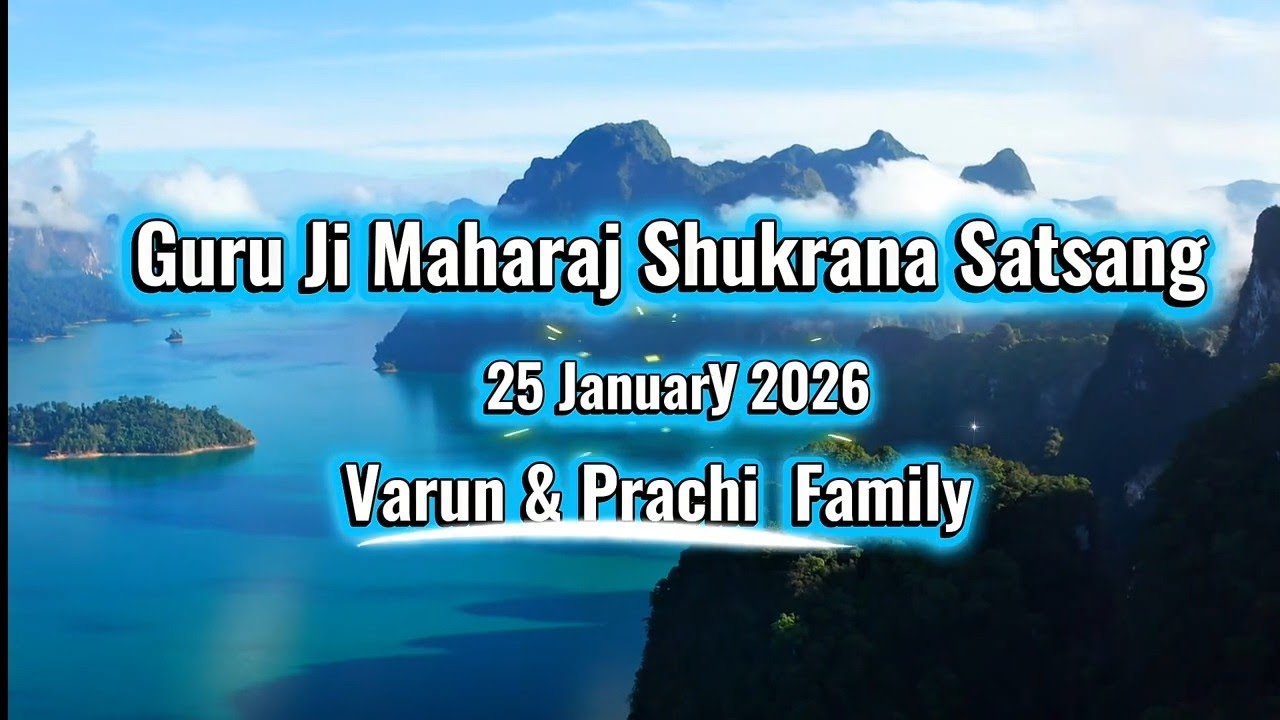 Shukrana Satsang Varun & Prachi 25 January 2026