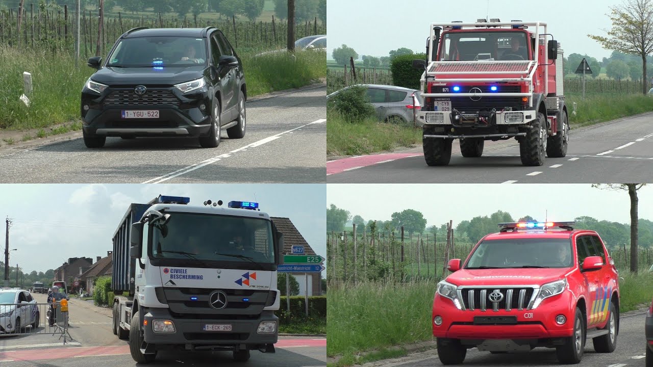 Grote overstroming in de gemeente Voeren - Vele hulpdiensten met spoed in Moelingen